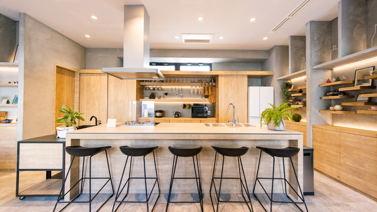 single family home kitchen