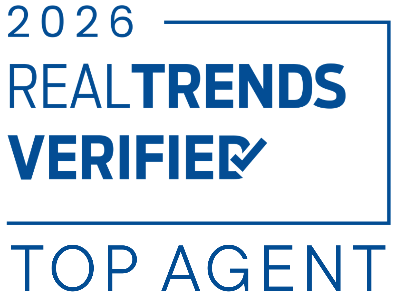 RealTrends Verified Top Agent badge, 2026